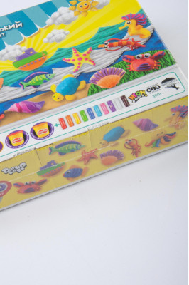 Тісто для ліпки, 12 кольорів, 300 г, стеки та формочки, Danko Toys